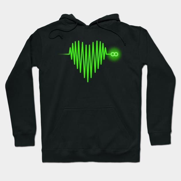 Pulse of Love Hoodie by TheInfiniteCorner